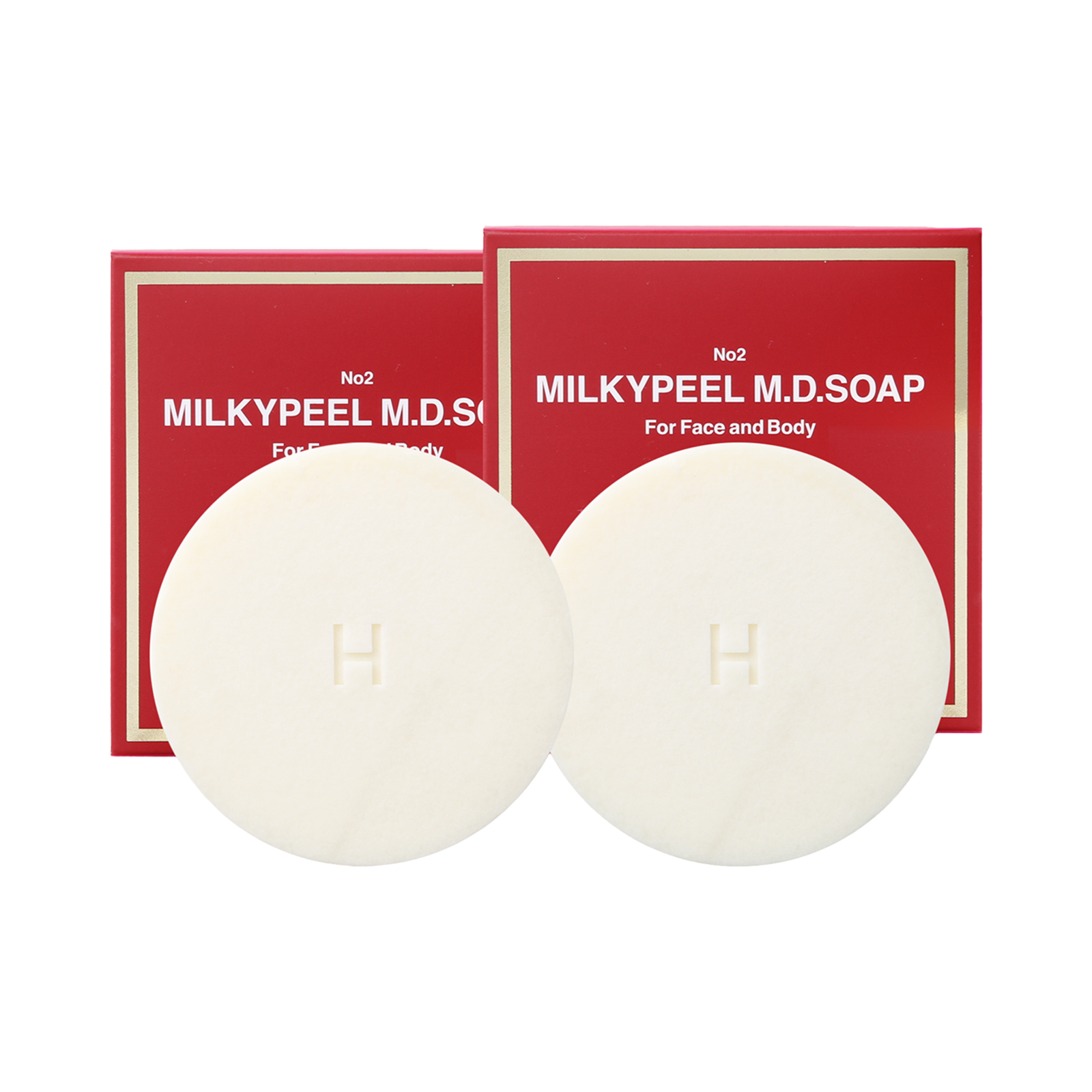 【SALE】HERRAS JAPAN Milky Peel M.D.SOAP PROBIOTICS+ 80g ×2